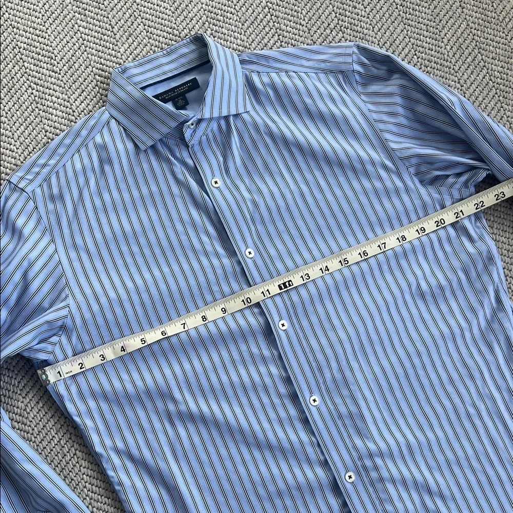 Banana Republic Light Blue Striped Dress Shirt